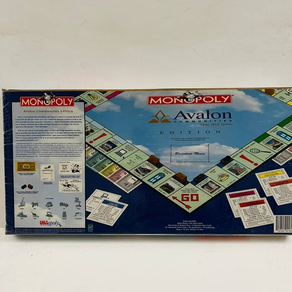 Vintage Monopoly Avalon Communities Edition Board Game Hasbro New Sealed - Picture 5 of 7